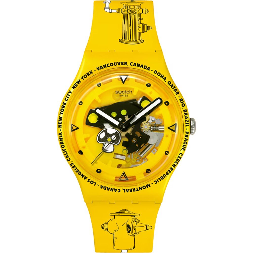 Swatch Originals Large (41mm) SO29J101 Swatch Proteam - Time with Andy Anderson Horloge