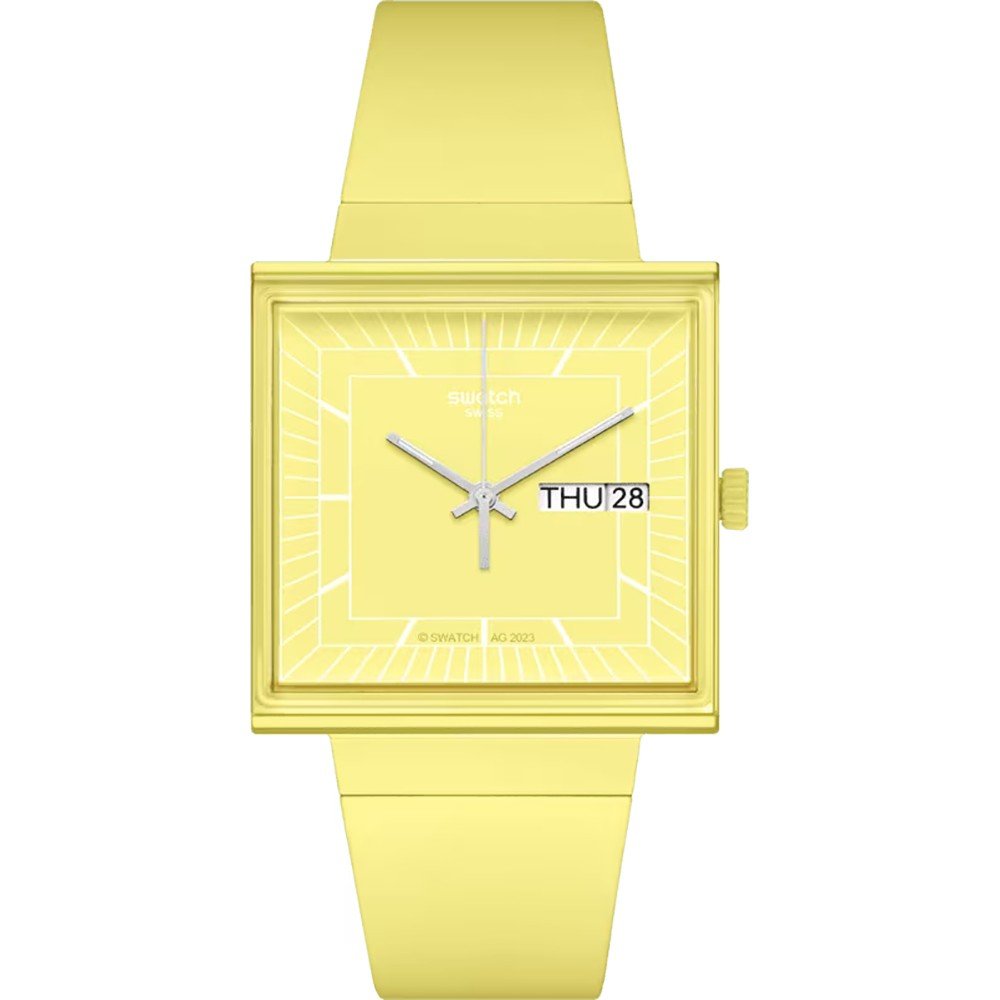 Swatch What If - Square SO34J700 What If... Lemon? Horloge