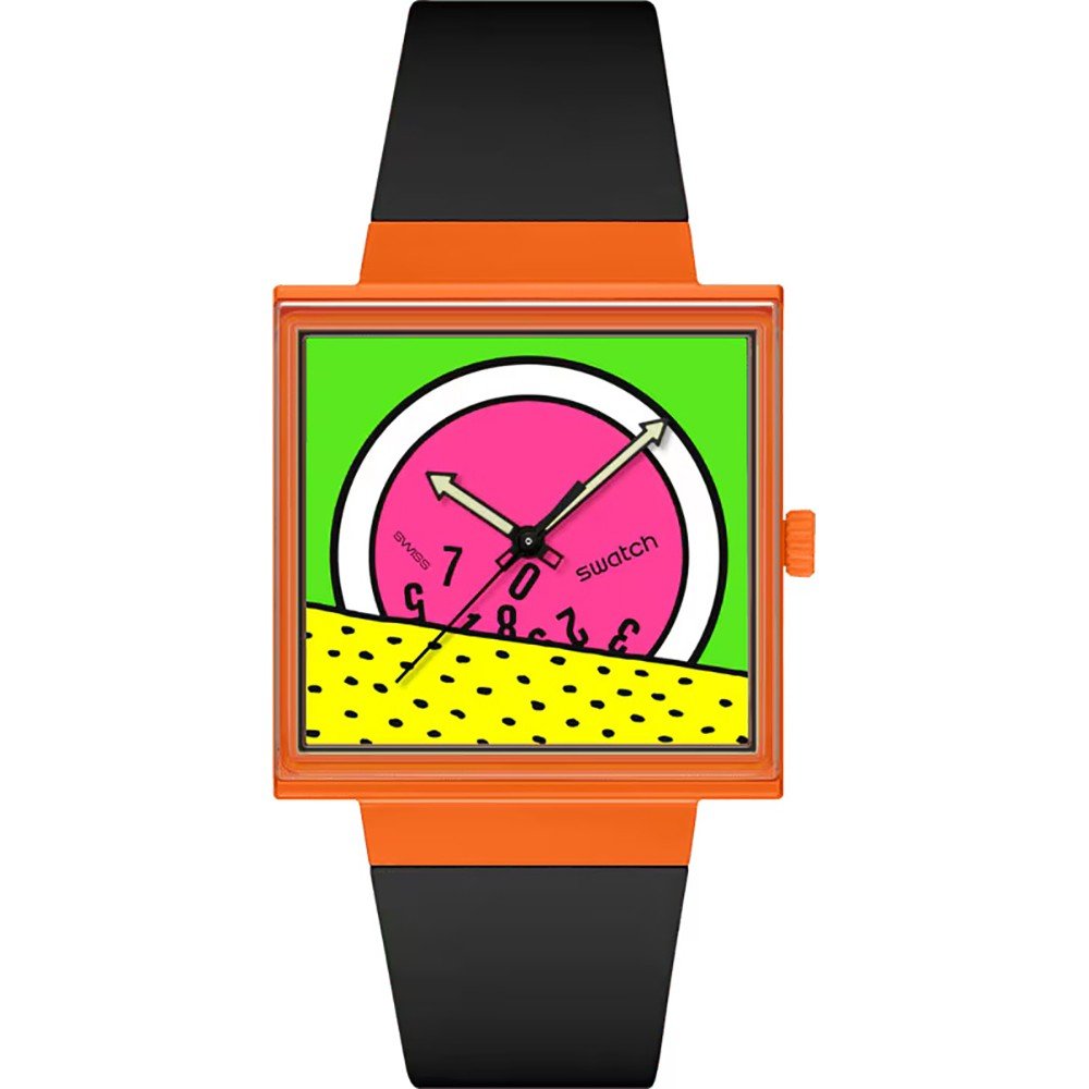 Swatch What If - Square SO34Z101 Break Time Horloge