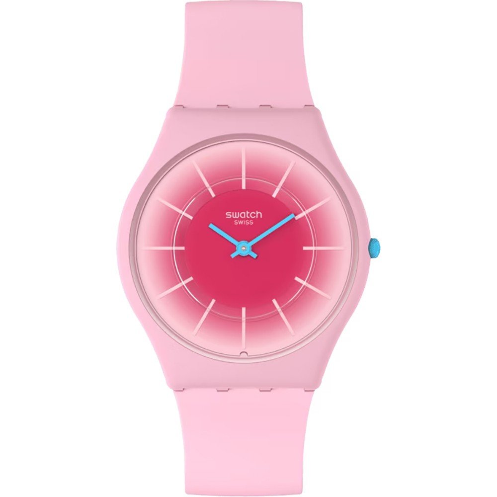 Swatch Skin SS08P110 Radiantly pink Horloge