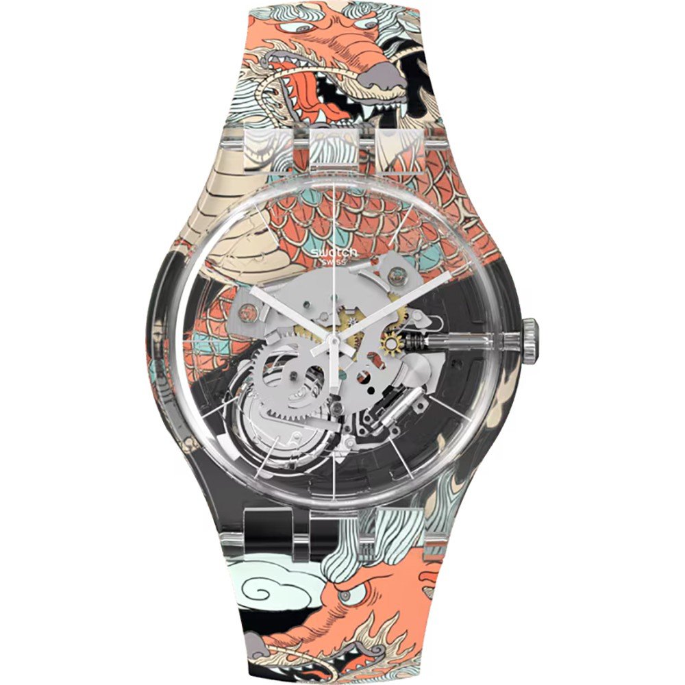 Swatch Original Large (41mm) SUOK145-061 SXY - Dragon Horloge