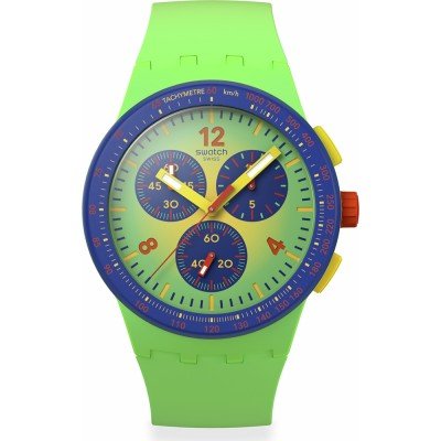 Swatch New Chrono Plastic SUSG101 Flowing Freshly Horloge