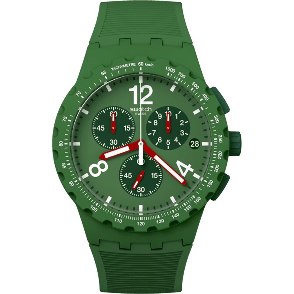 Swatch New Chrono Plastic SUSG407 Primarily green Horloge