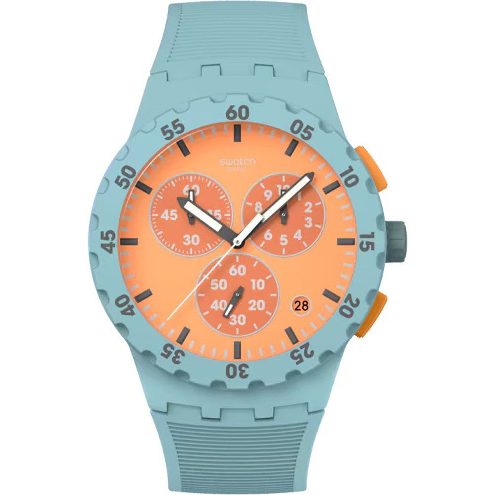 Swatch New Chrono Plastic SUSL401 Juicy Apricot Horloge