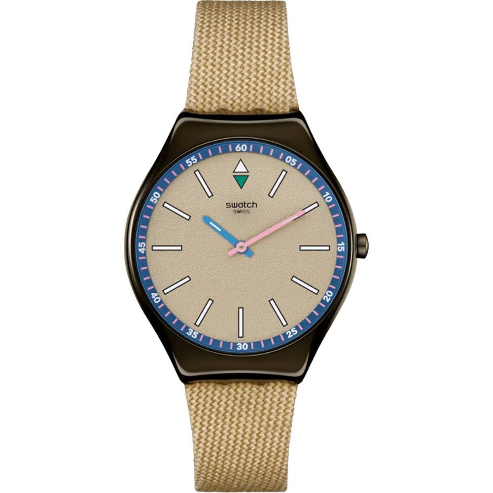 Swatch Skin Irony SYXM100 Sunbaked Sandstone Horloge