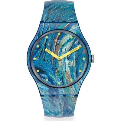 Swatch Originals Large (41mm) SUOZ335 The starry night by Vincent van Gogh Horloge