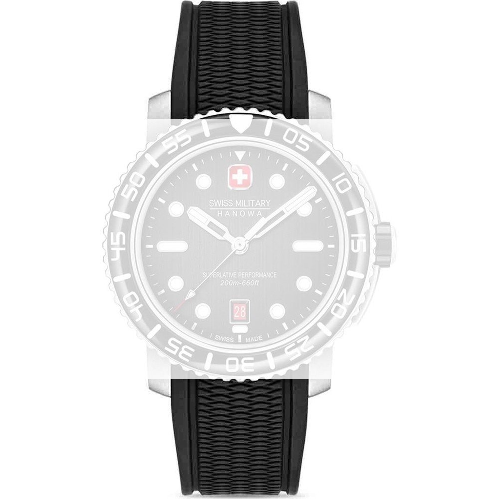 Swiss Military Hanowa ASMWGN0001701 Black Marlin Horlogeband