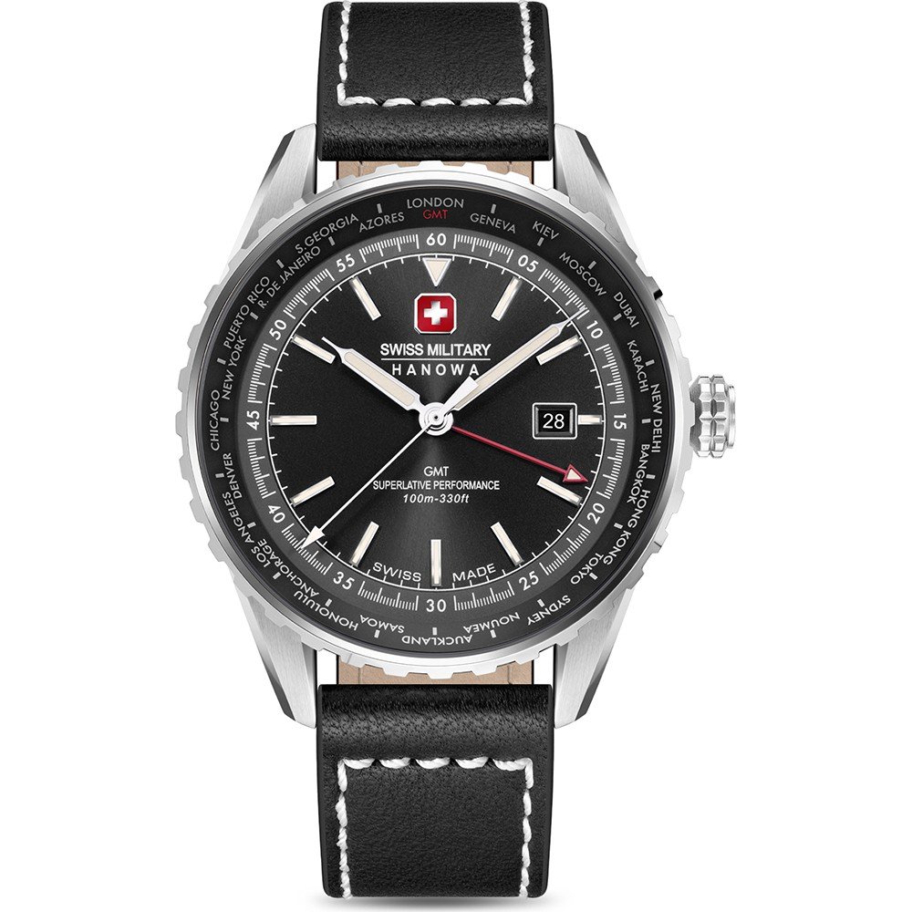 Swiss Military Hanowa Air SMWGB0003201 Afterburn GMT Horloge