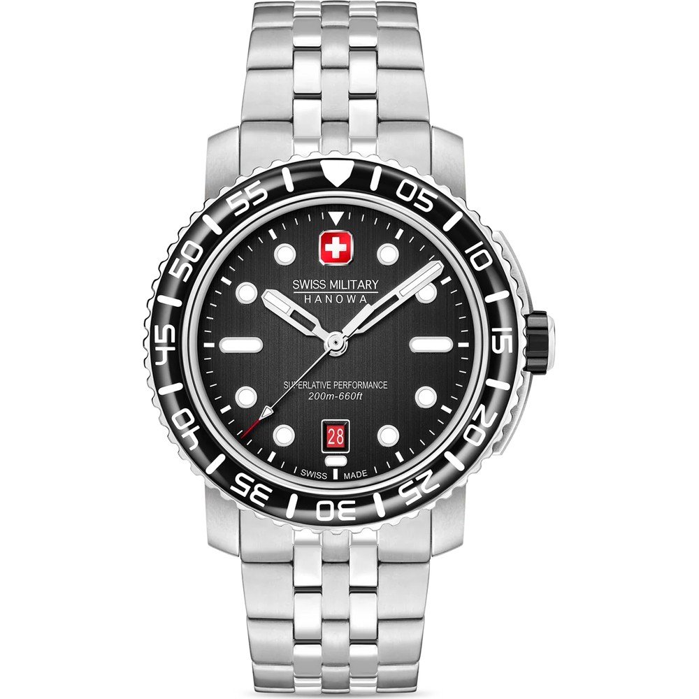 Swiss Military Hanowa SMWGH0001702 Black Marlin Horloge