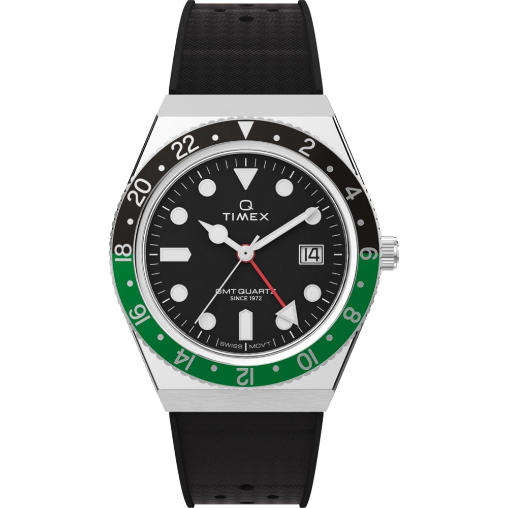 Timex Q TW2W57500 Q Diver GMT Inspiration Horloge